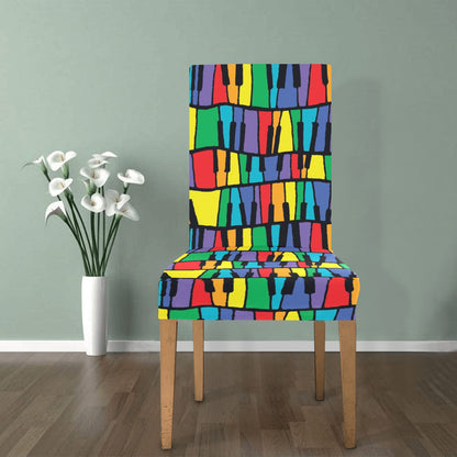 Piano Print Design LKS402 Dining Chair Slipcover