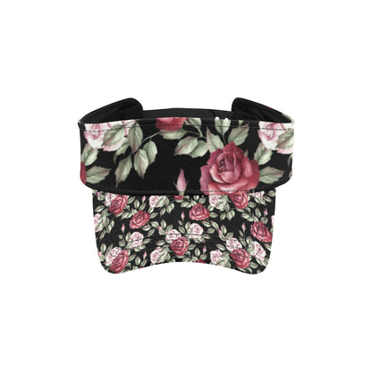 Rose Red Pink Pattern Print Design RO03 Unisex Sun Visor