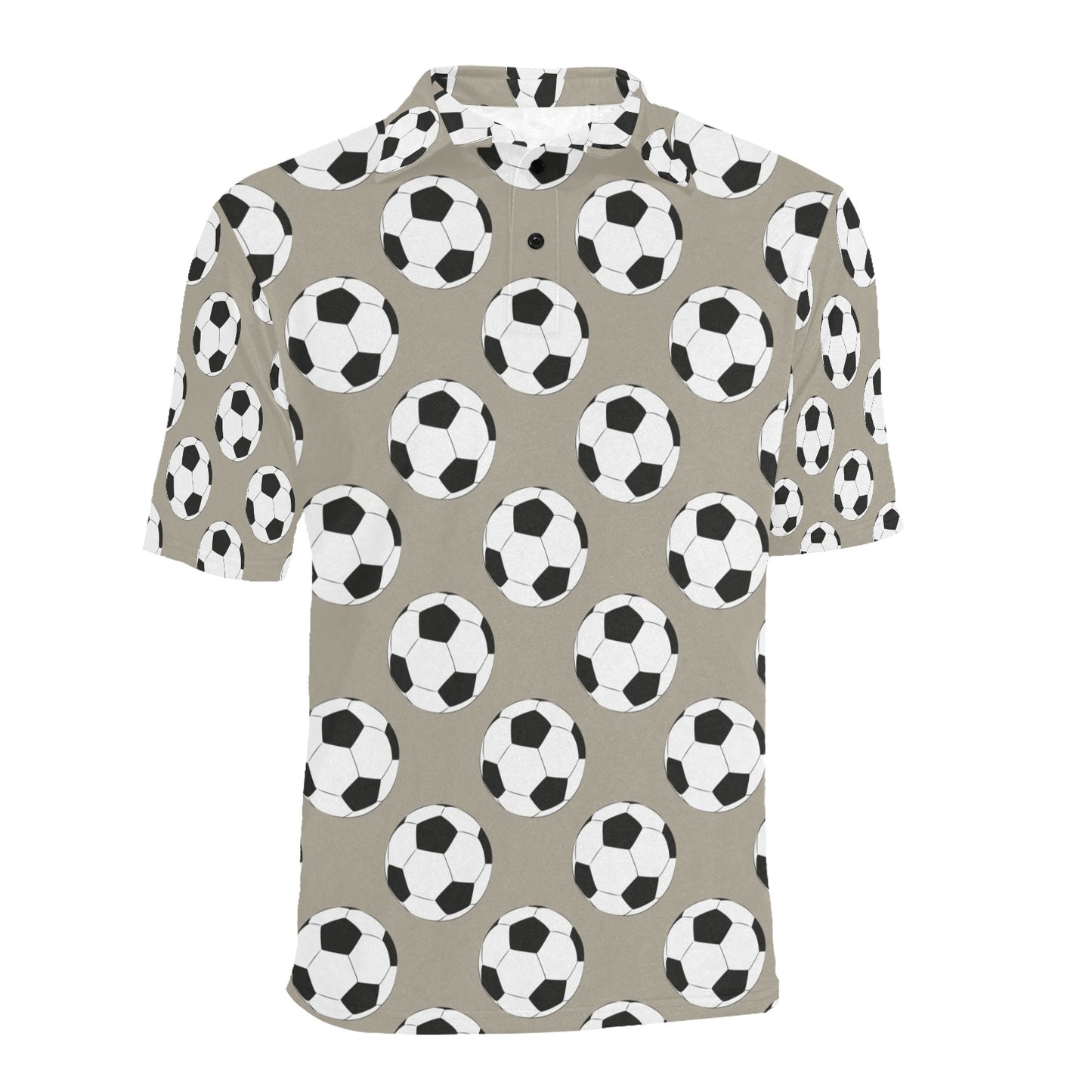 Soccer Ball Print Design LKS302 Men Polo Shirt