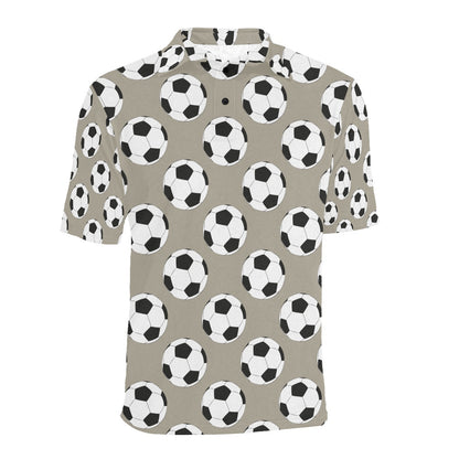 Soccer Ball Print Design LKS302 Men Polo Shirt
