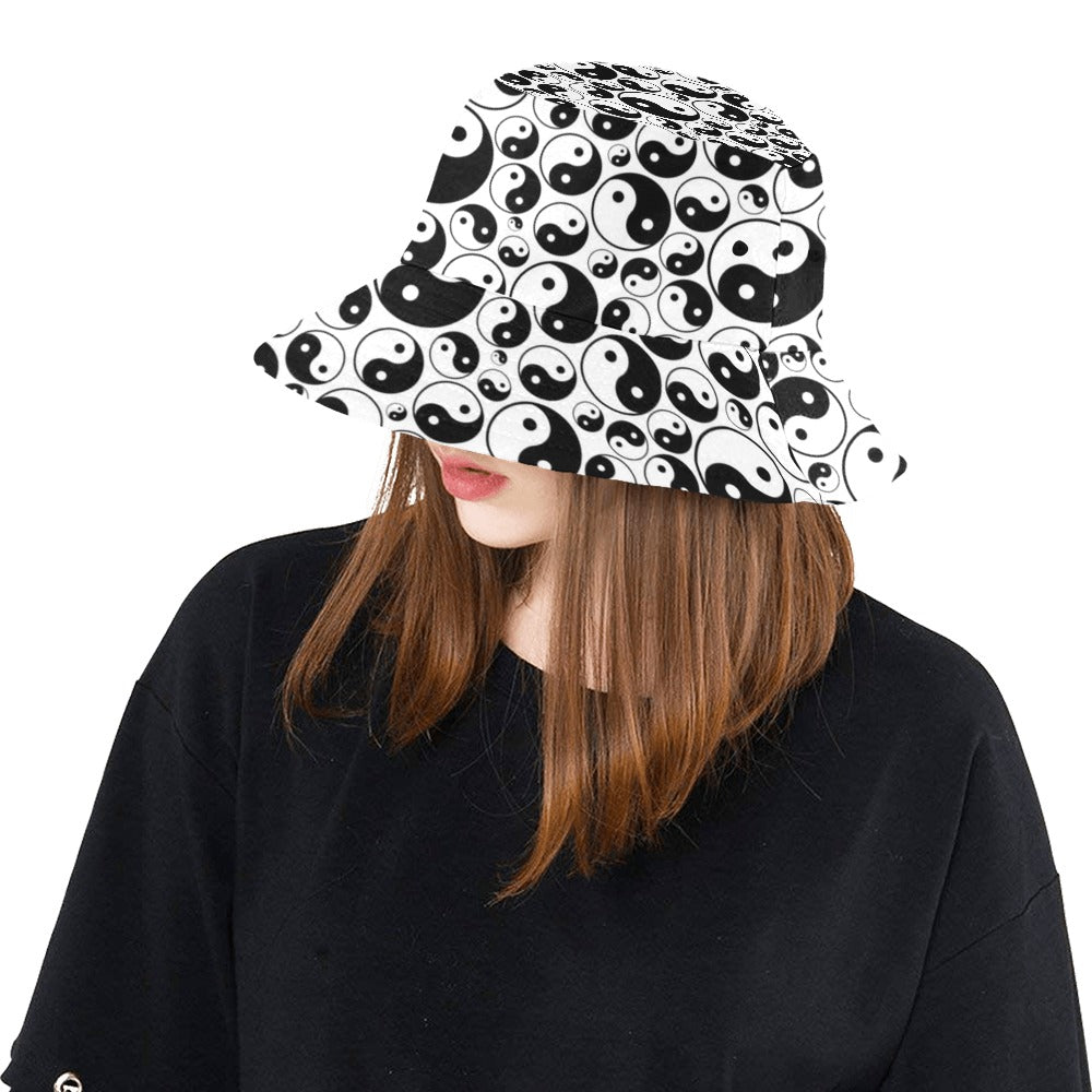 Yin Yang Print Design LKS302 Unisex Bucket Hat