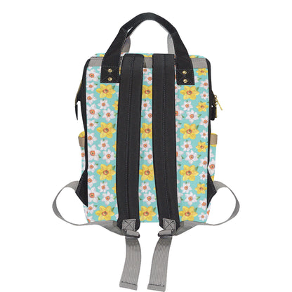 Daffodils Pattern Print Design 02 Diaper Bag Backpack
