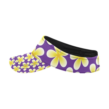Yellow Plumeria Pattern Print Design PM05 Unisex Sun Visor
