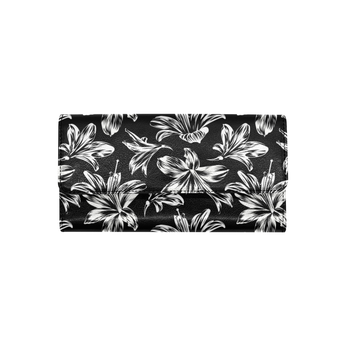 Amaryllis Pattern Print Design AL04 Women's Trifold Wallet