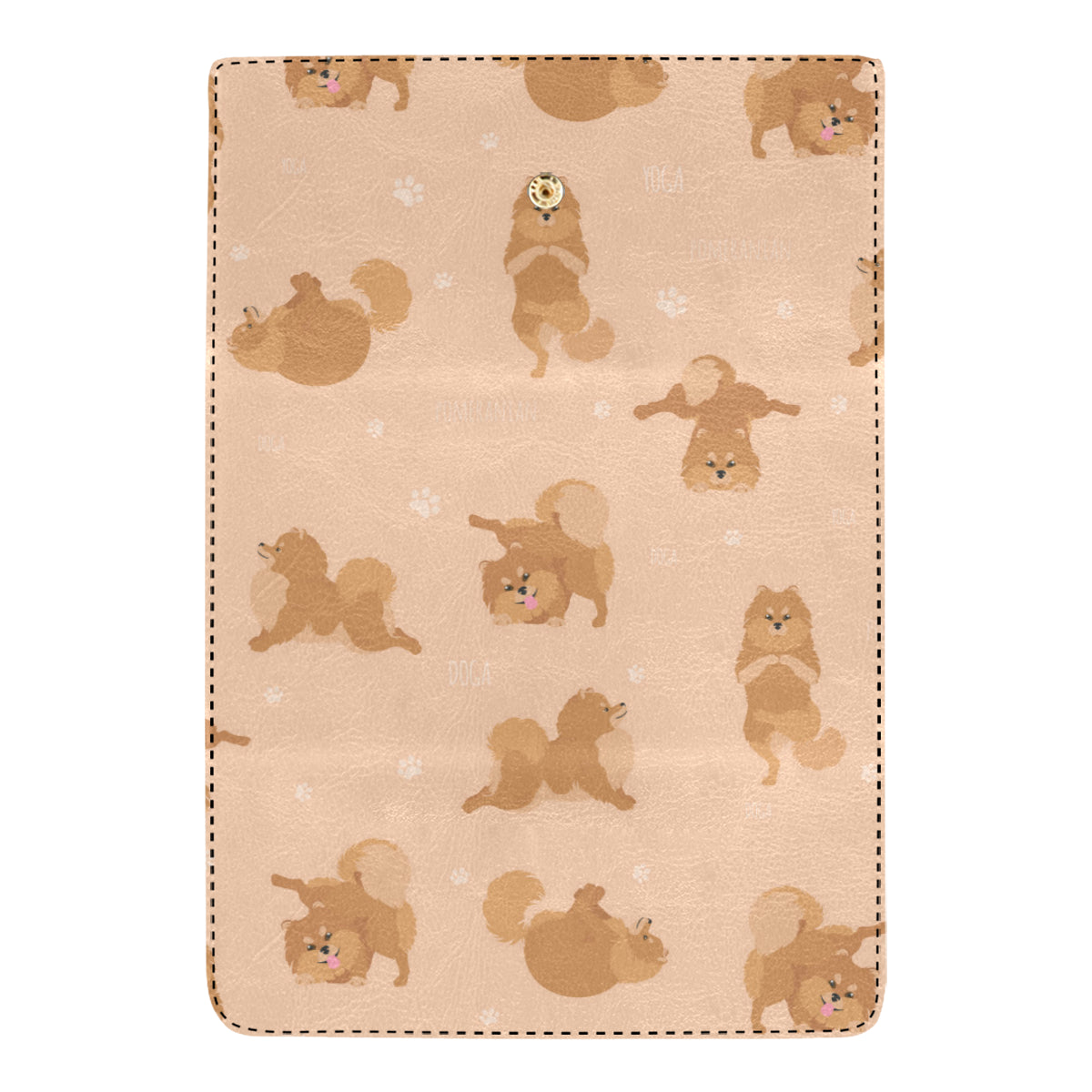Pomeranians Pattern Print Design A06 Women's Trifold Wallet