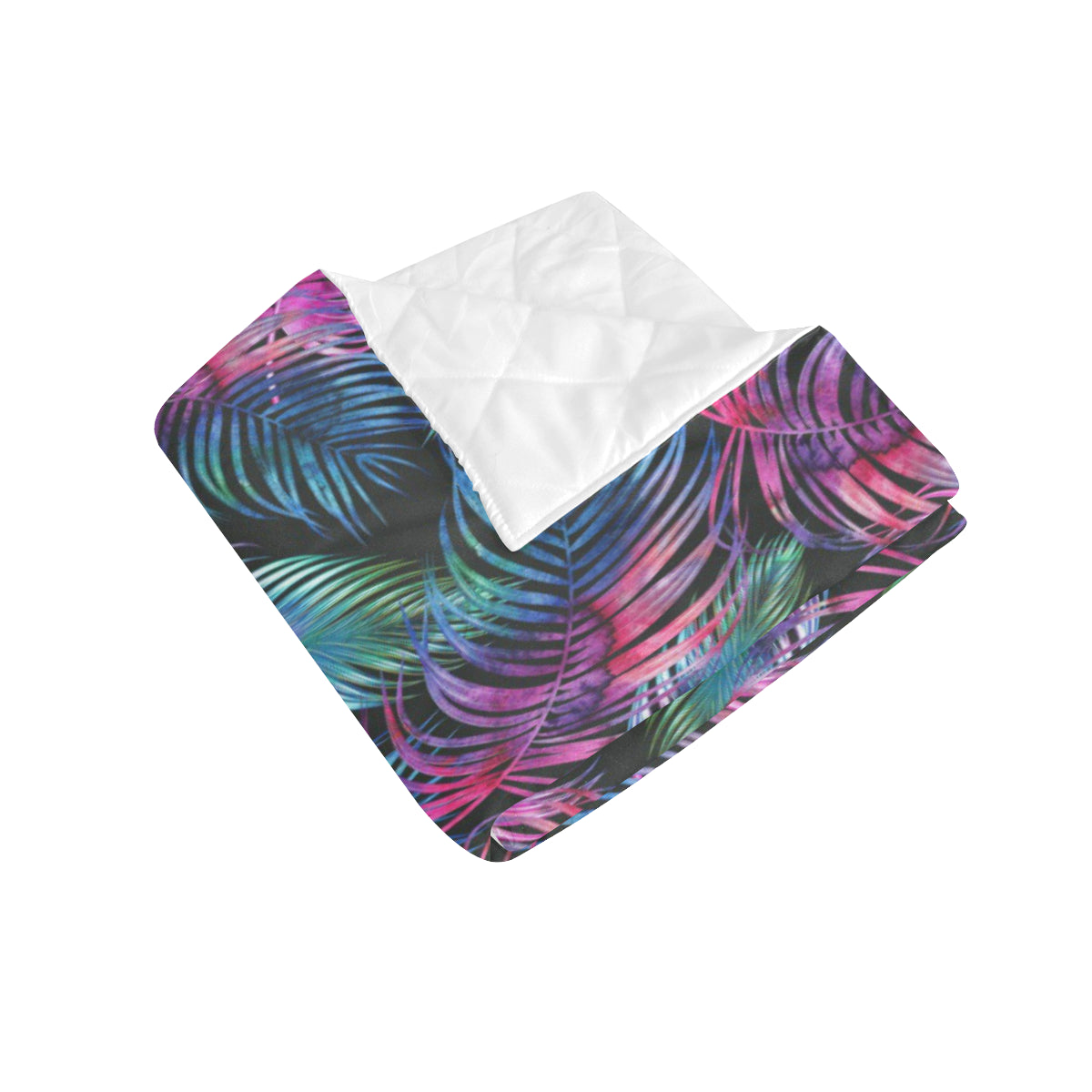 Palm Leaves Pattern Print Design PL010 Premium Quilt