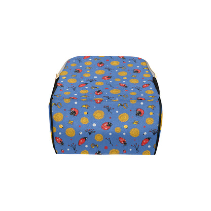 Ladybug Pattern Print Design 05 Diaper Bag Backpack