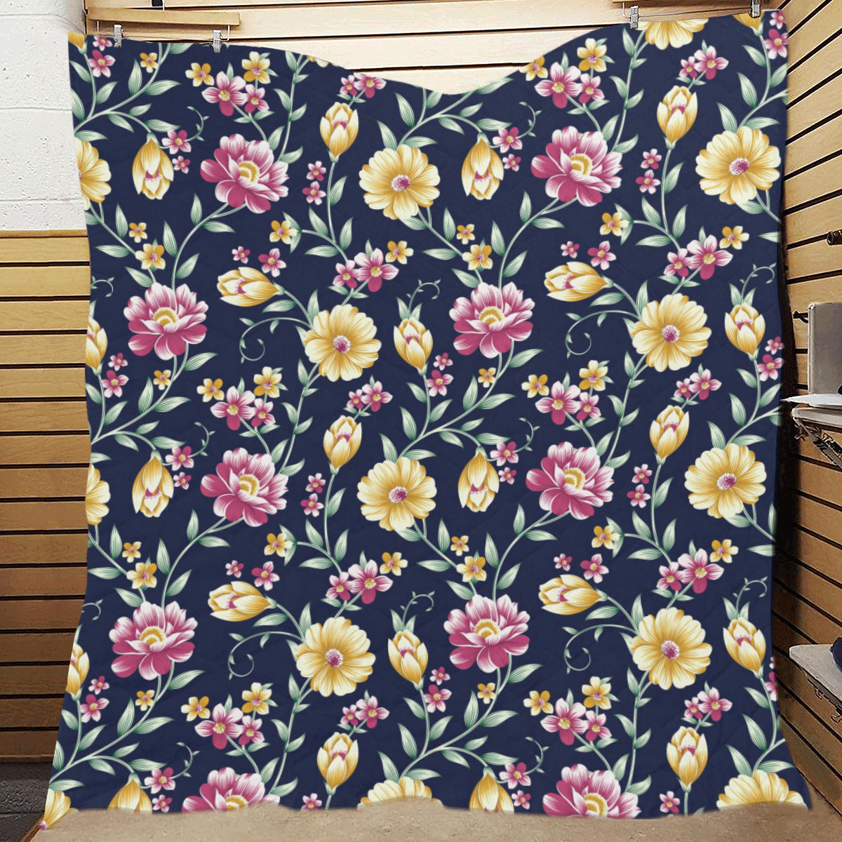 Gerberas Pattern Print Design GB03 Premium Quilt