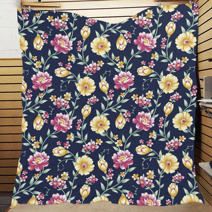 Gerberas Pattern Print Design GB03 Premium Quilt