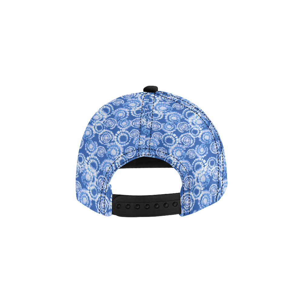 Tie Dye Blue Design Print Snapback Cap