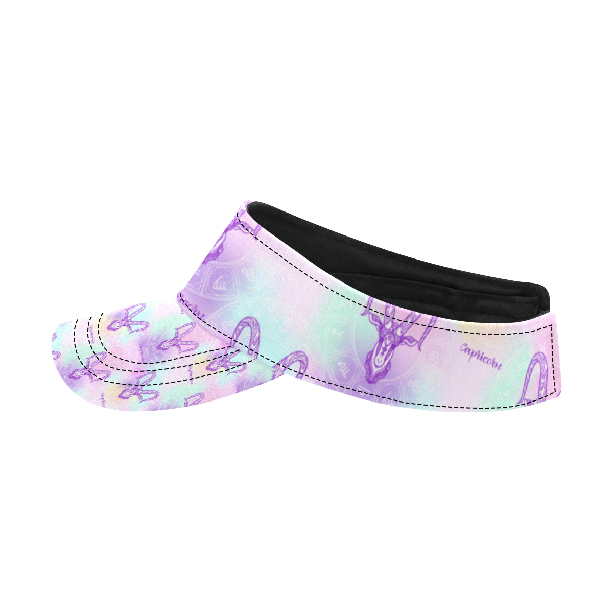 Capricorn Zodiac Pattern Print Design 02 Unisex Sun Visor