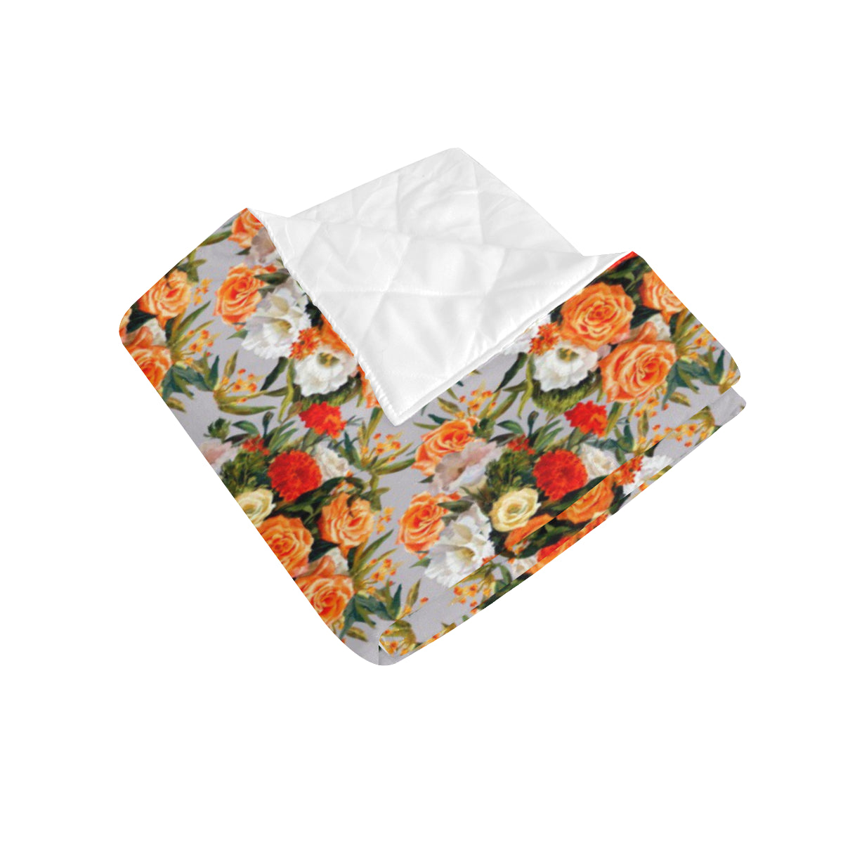 Lisianthus Pattern Print Design LT04 Premium Quilt