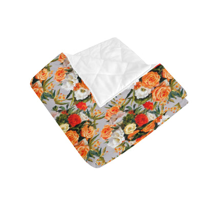 Lisianthus Pattern Print Design LT04 Premium Quilt