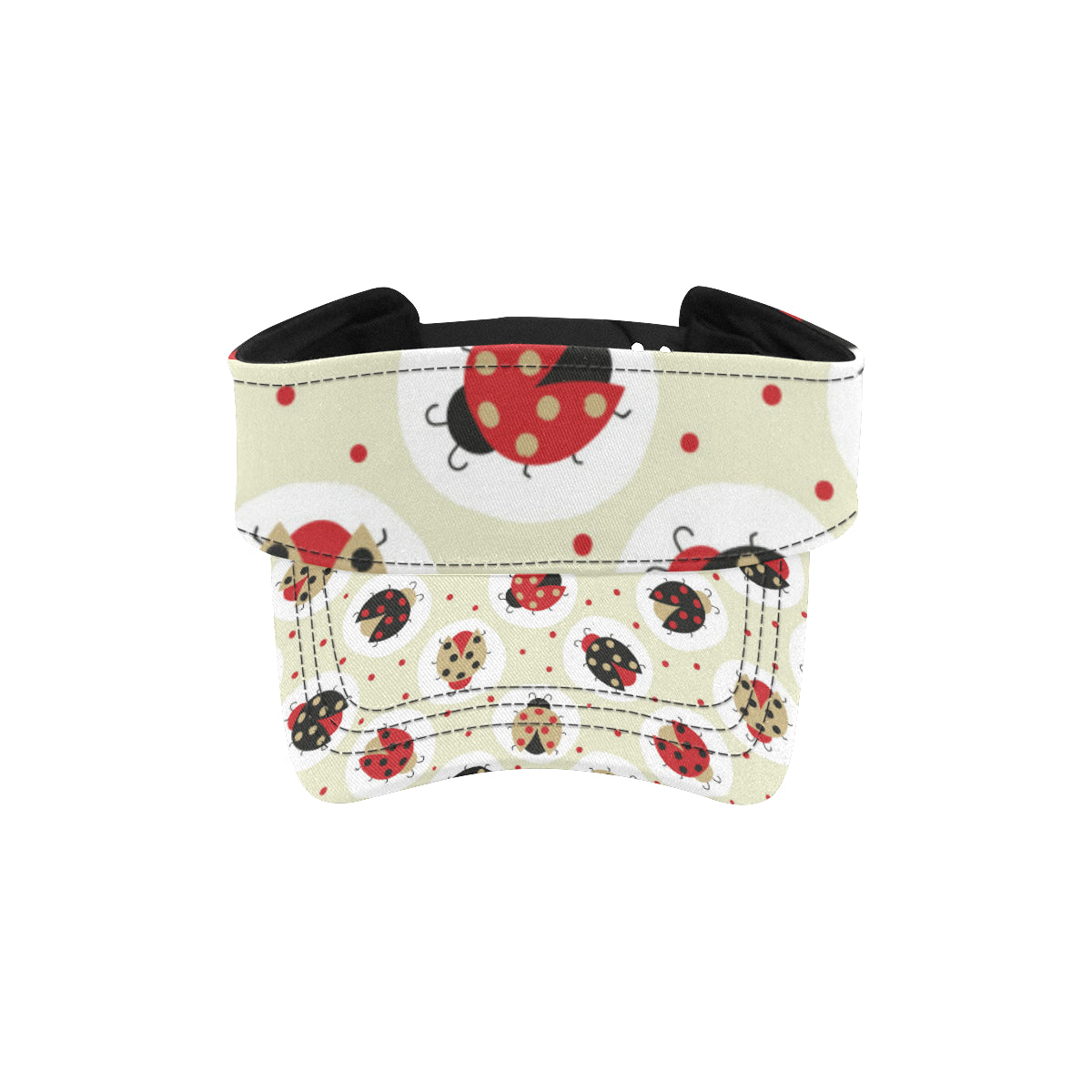 Ladybug Pattern Print Design 03 Unisex Sun Visor