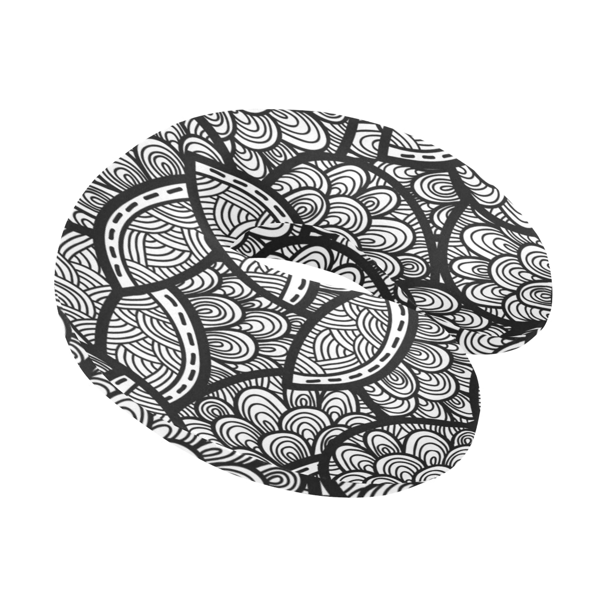 Polynesian Pattern Print Design A01 U-Shaped Travel Neck Pillow