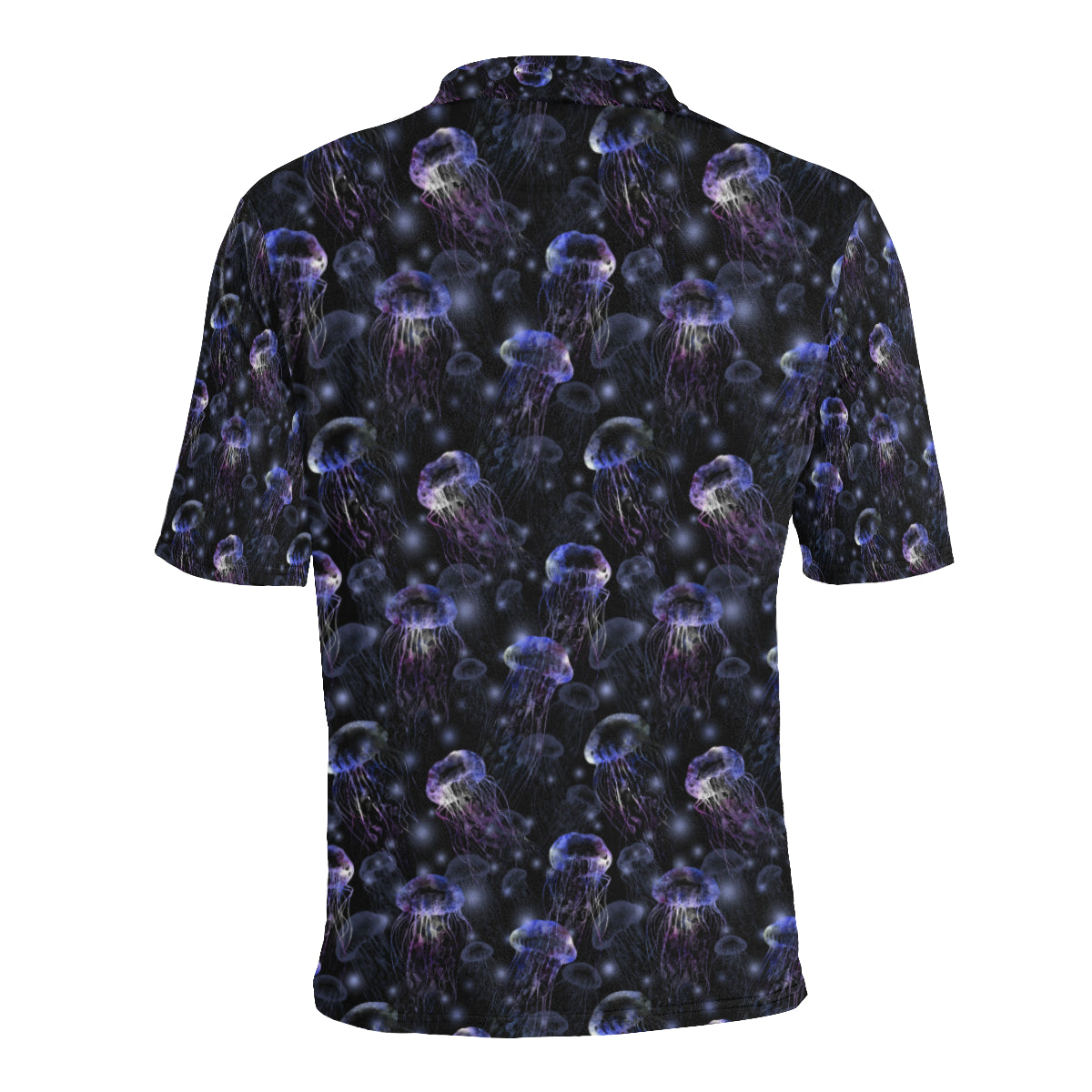 Jellyfish Themed Men Polo Shirt