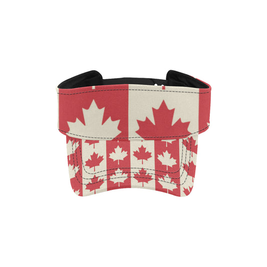 Maple Leaf Pattern Print Design 02 Unisex Sun Visor