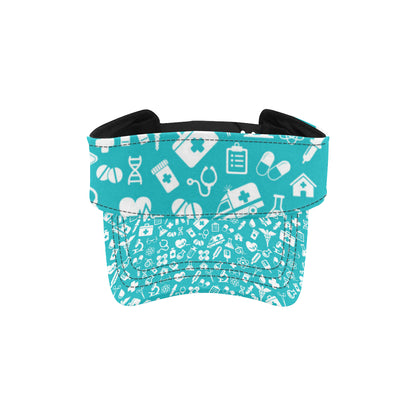Medical Pattern Print Design 04 Unisex Sun Visor