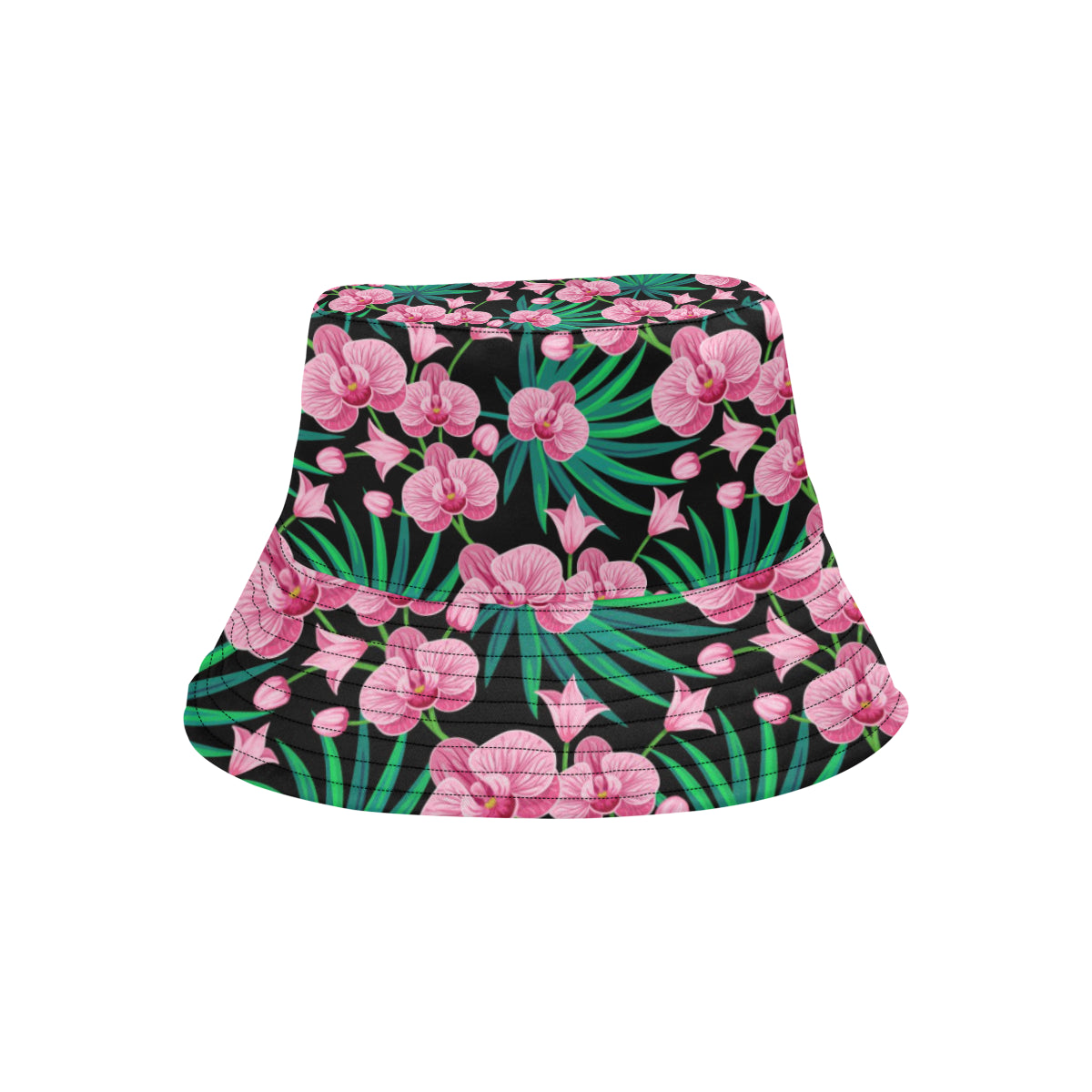 Orchid Pink Pattern Print Design OR06 Unisex Bucket Hat