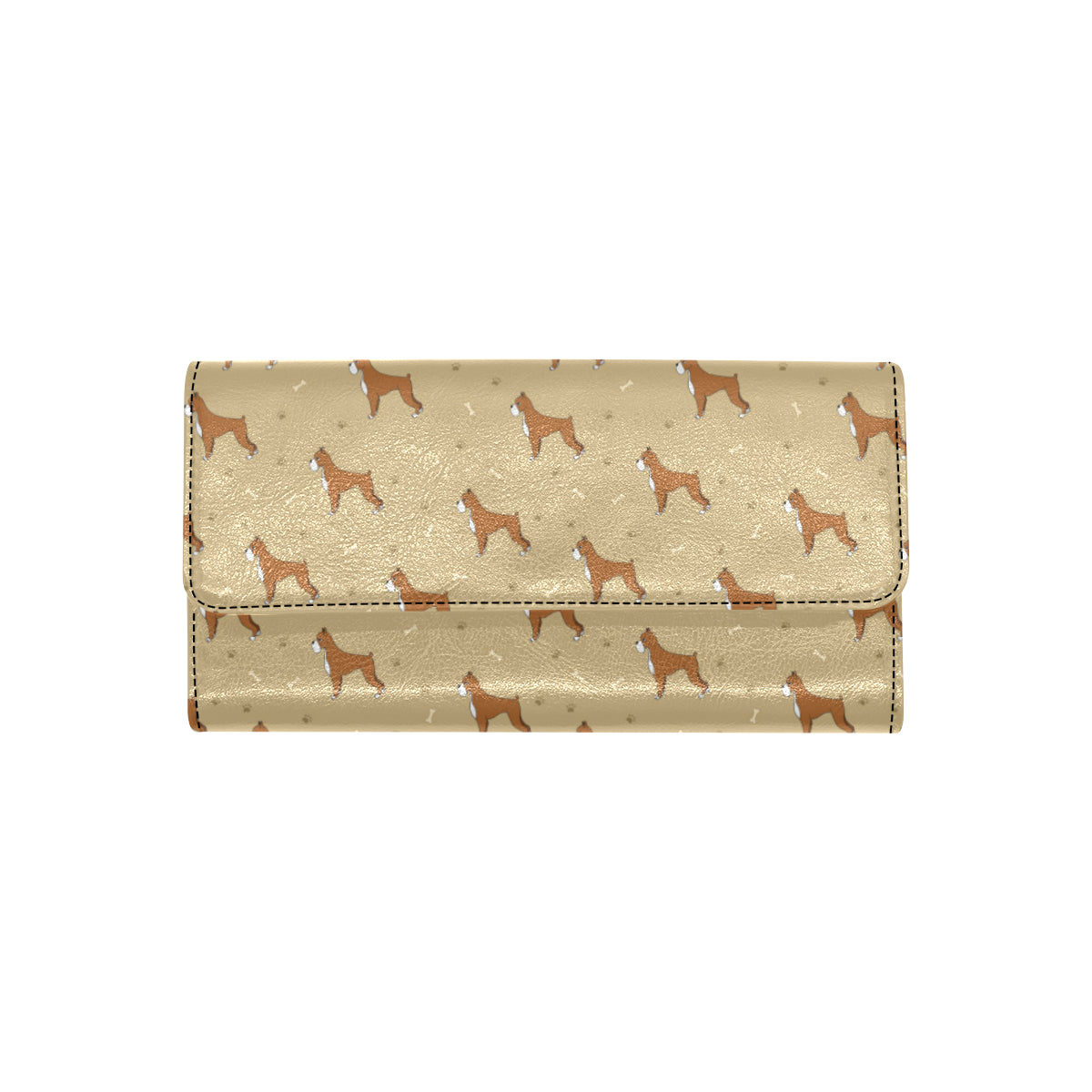 Boxers Pattern Print Design 02 Women's Trifold Wallet
