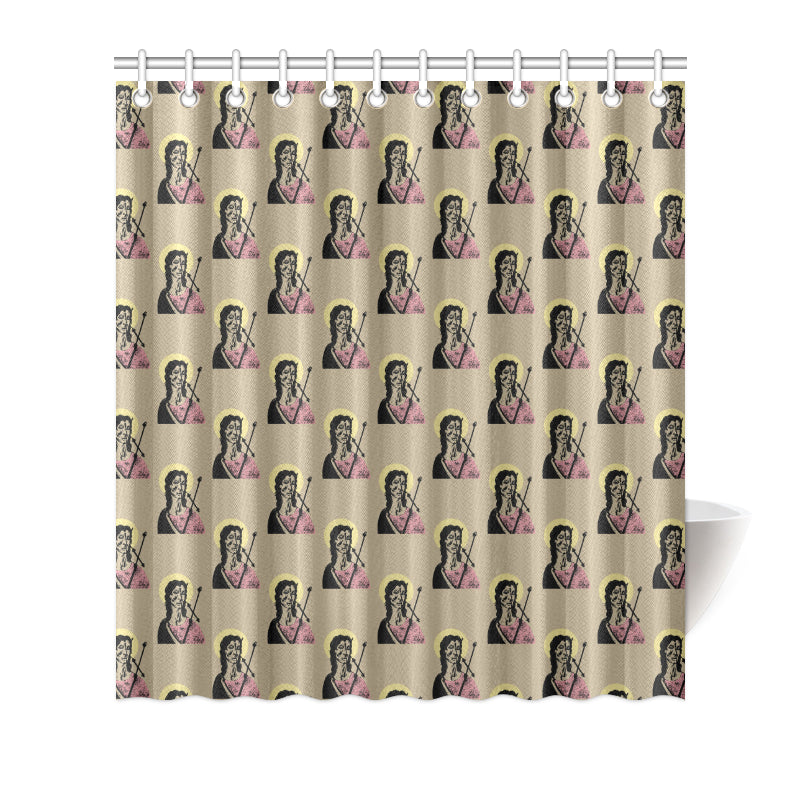 Christian Pattern Print Design 04 Shower Curtain
