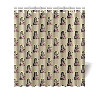 Christian Pattern Print Design 04 Shower Curtain