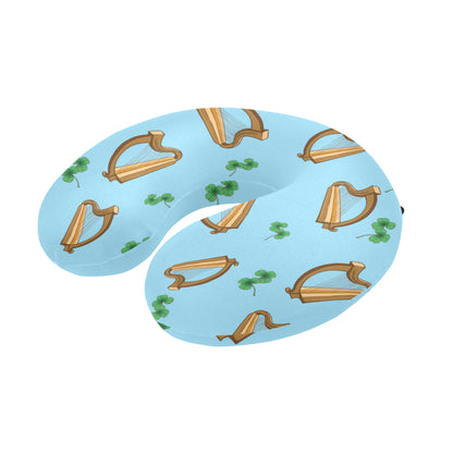 Harp Pattern Print Design 01 U-Shaped Travel Neck Pillow