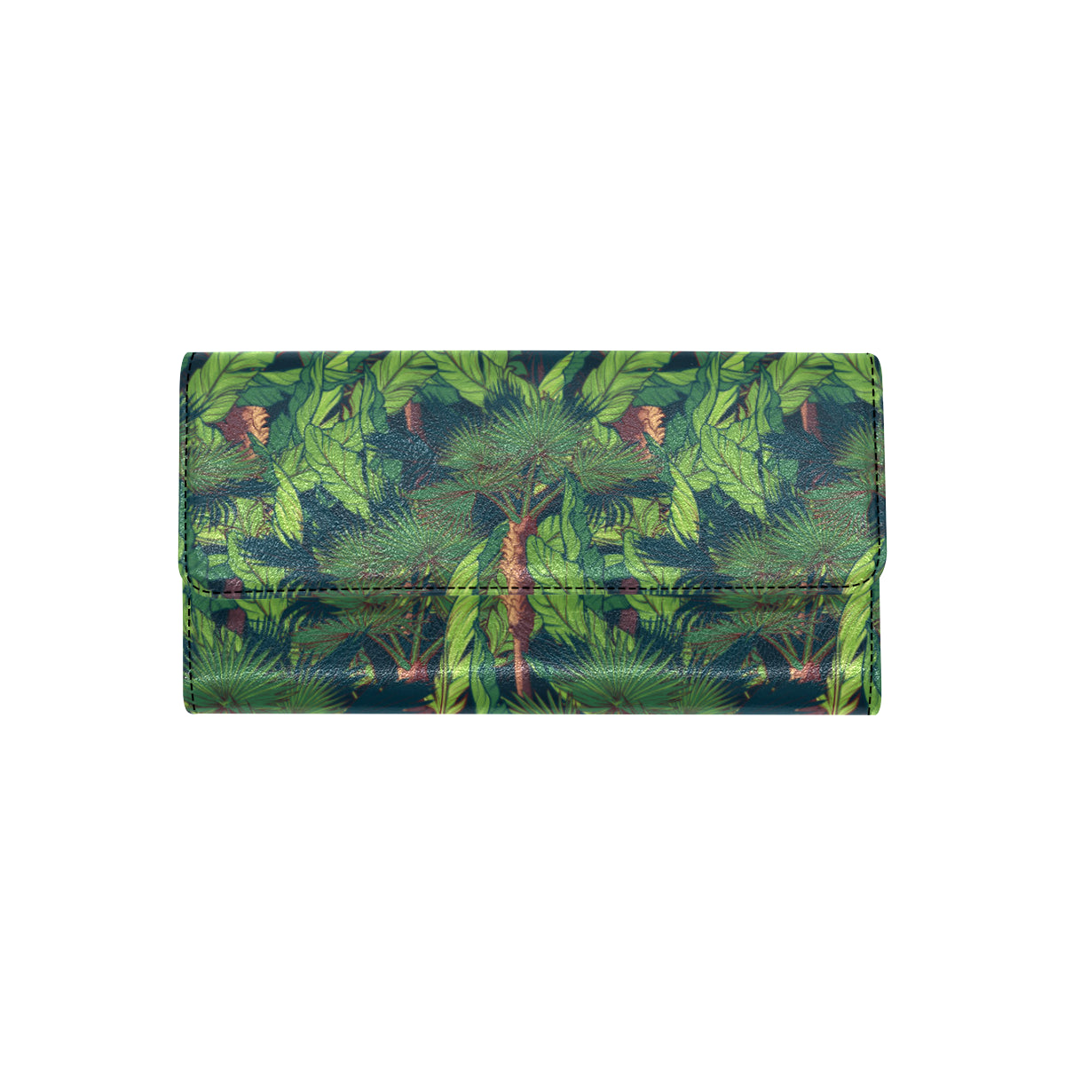 Rainforest Pattern Print Design A01 Women's Trifold Wallet