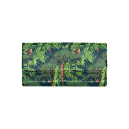 Rainforest Pattern Print Design A01 Women's Trifold Wallet