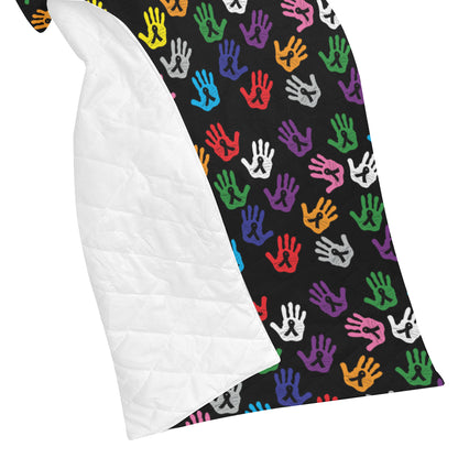 Cancer Awareness Pattern Print Design 04 Premium Quilt