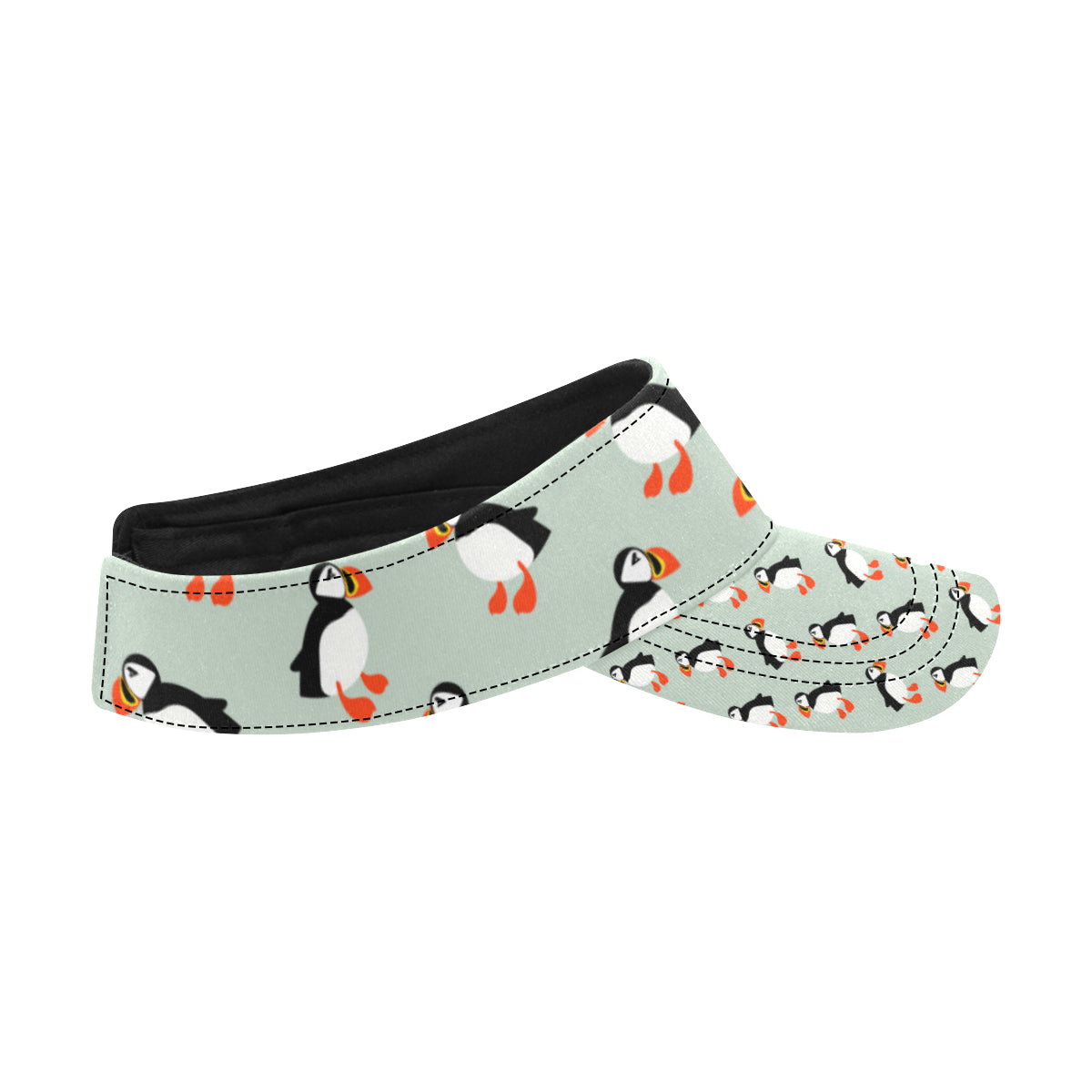 Puffin Pattern Print Design A03 Unisex Sun Visor