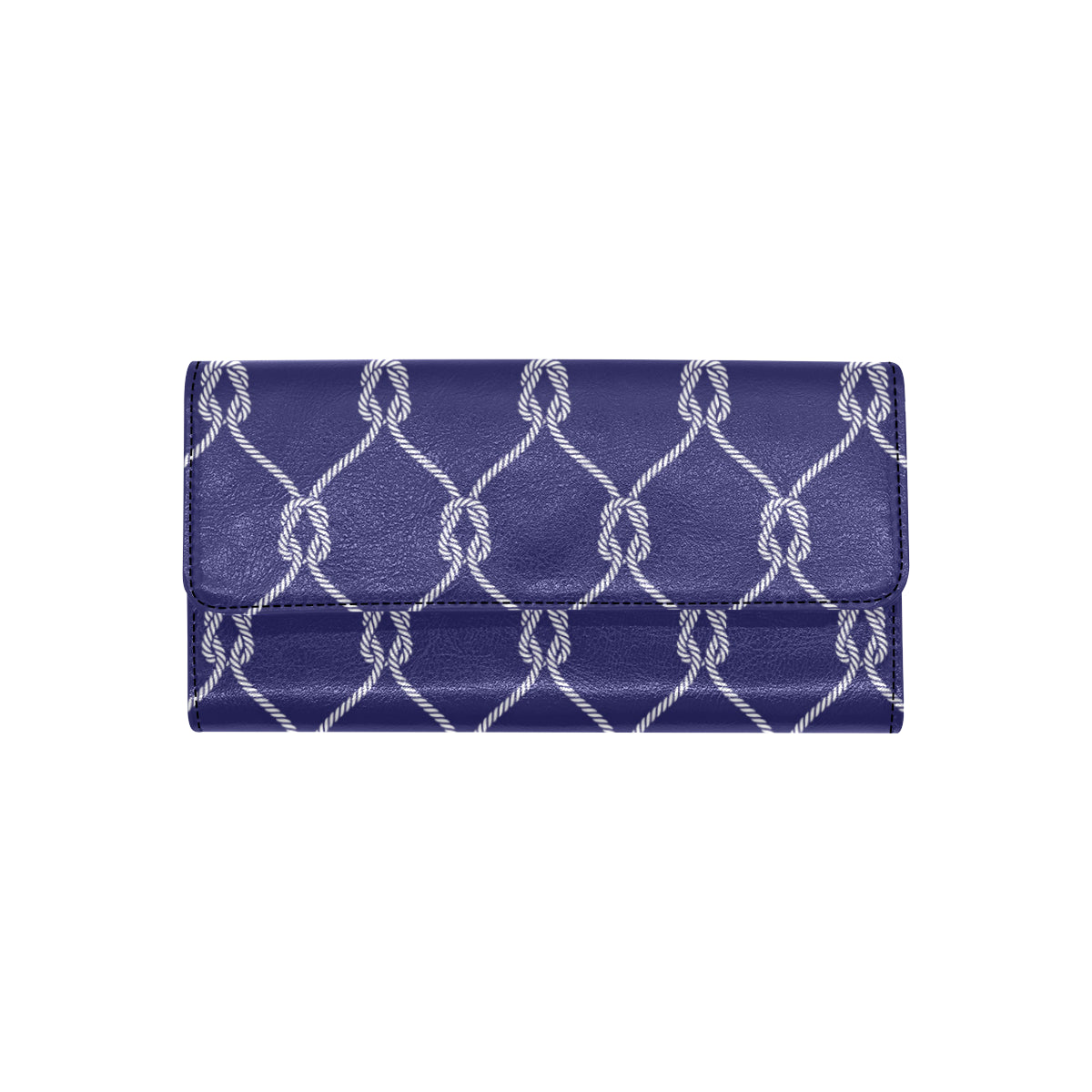 Rope Pattern Print Design A03 Women's Trifold Wallet