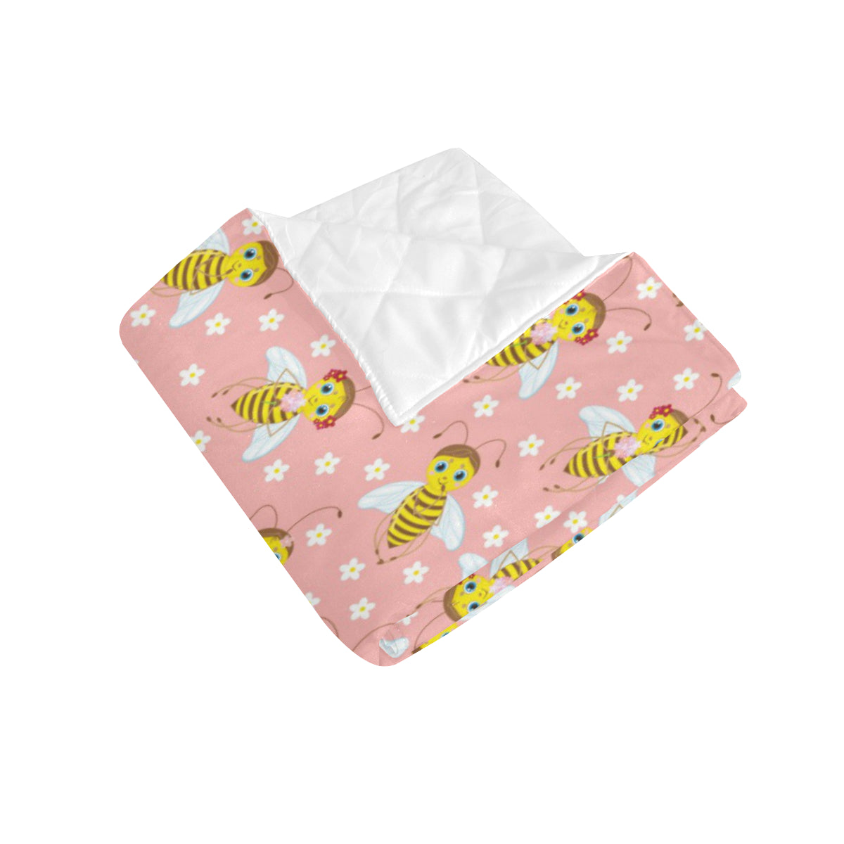 Bee Pattern Print Design BEE07 Premium Quilt