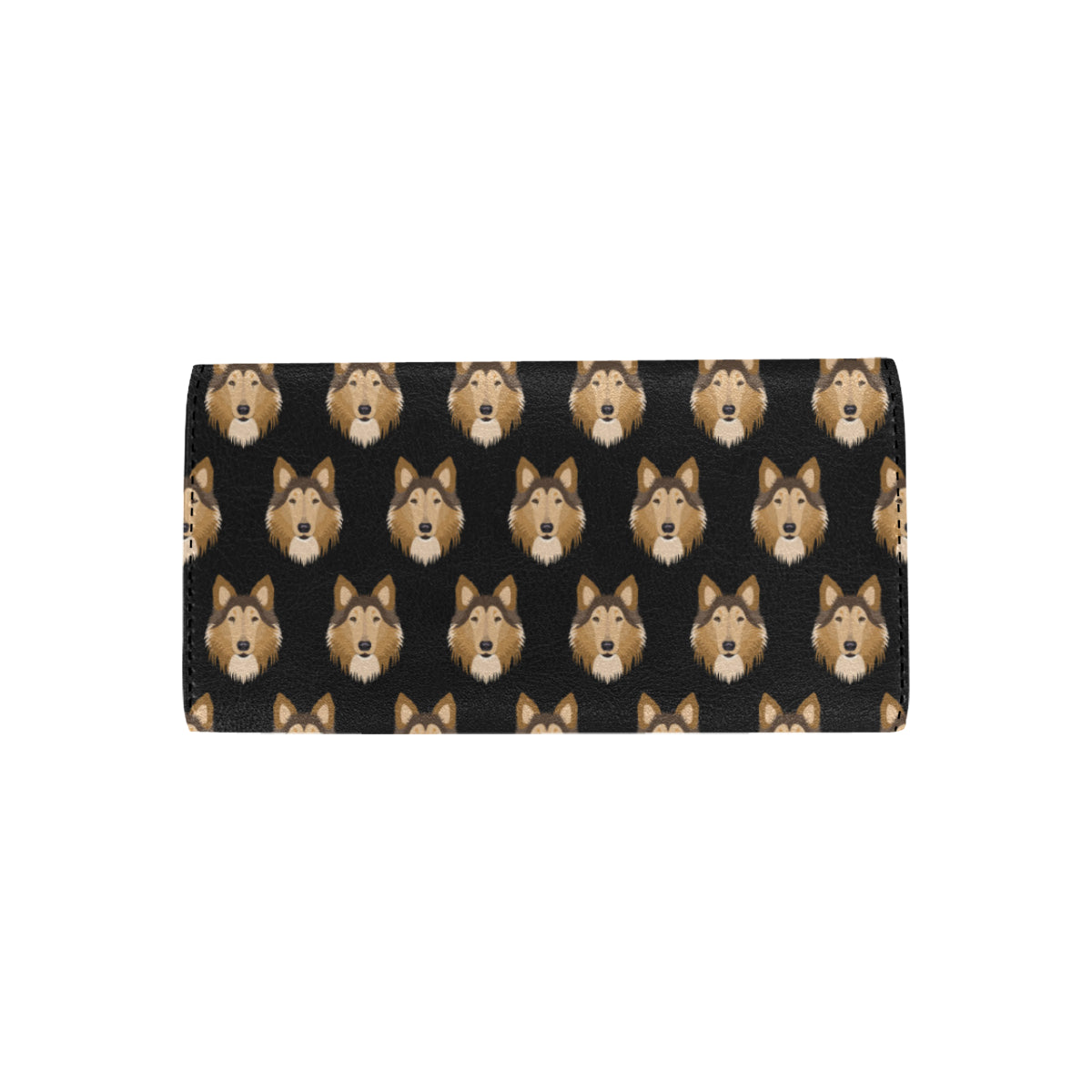 Collies Pattern Print Design 01 Women's Trifold Wallet