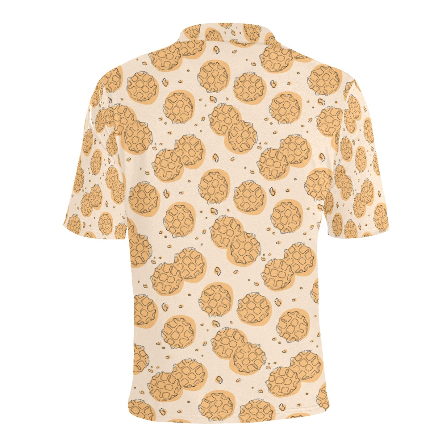 Waffle Print Design LKS303 Men Polo Shirt
