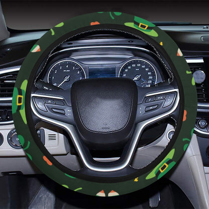 Shamrock Print Design LKS308 Steering Wheel Cover with Elastic Edge