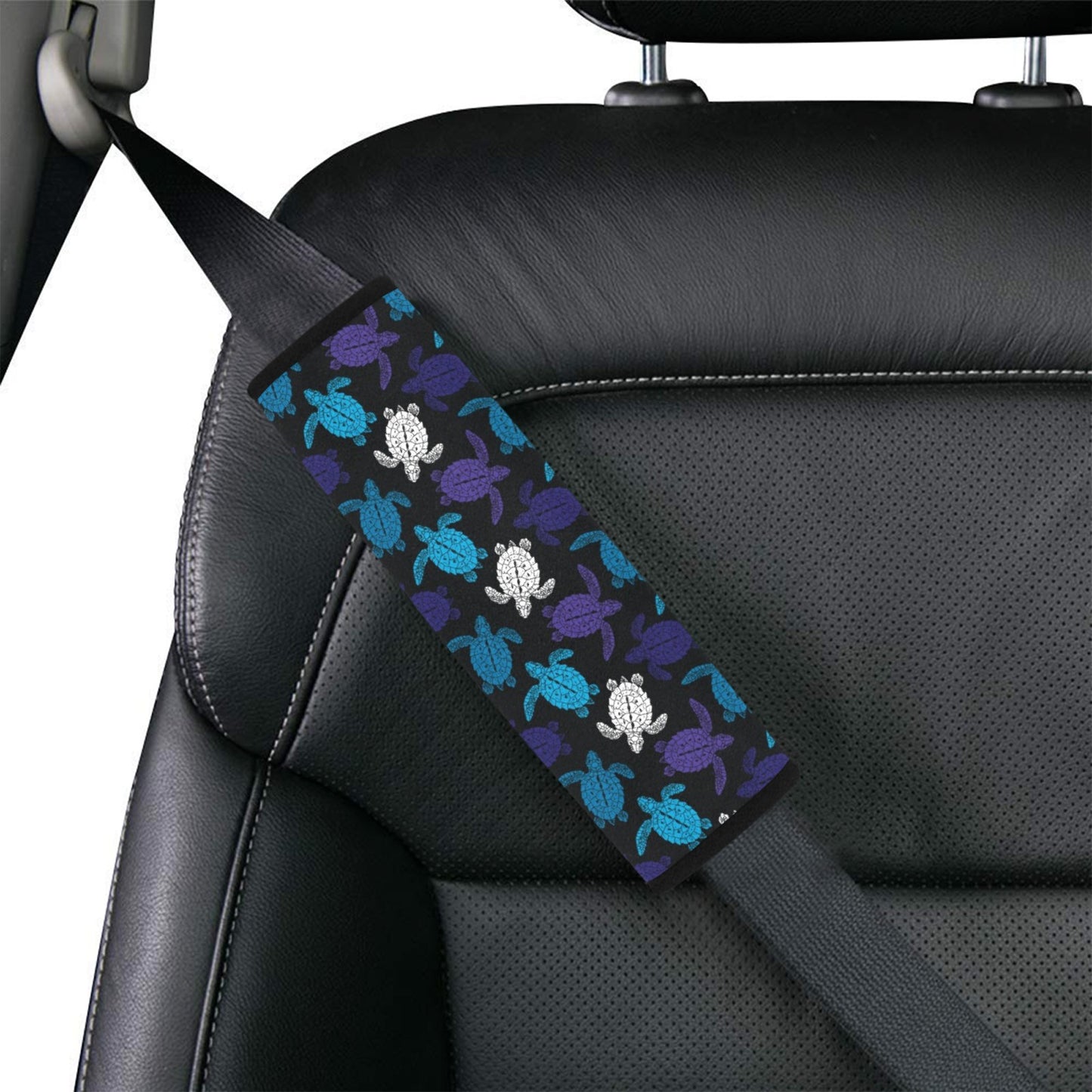 Sea Turtle Print Design LKS306 Car Seat Belt Cover