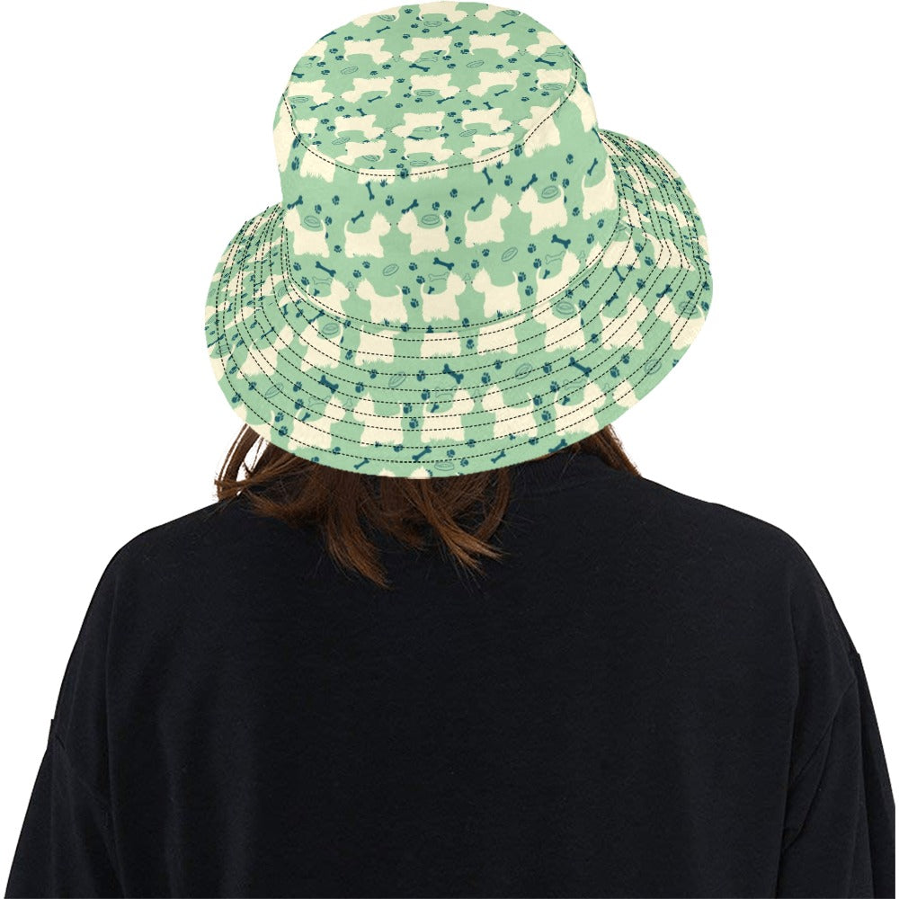 Scottish Terriers Print Design LKS302 Unisex Bucket Hat