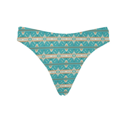 Southwest Native Design Themed Print Women's Thongs