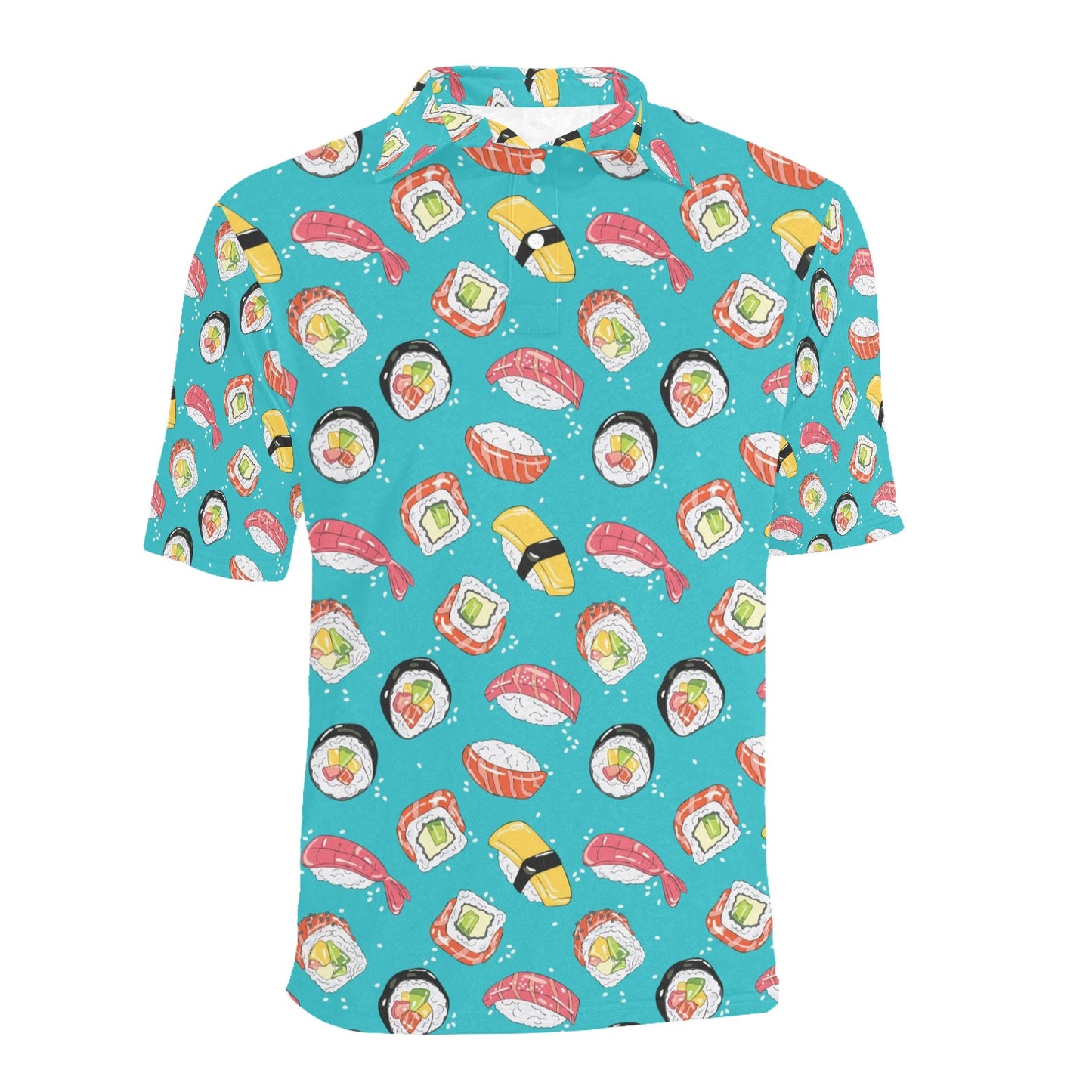 Sushi Print Design LKS305 Men Polo Shirt