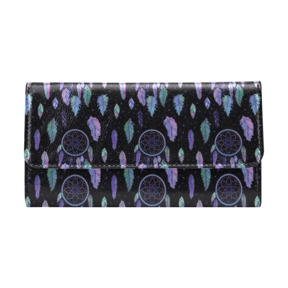 Dream Catcher Tribal Design Women's Trifold Wallet