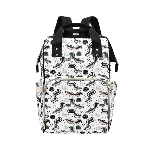 Skunk Print Design LKS303 Diaper Bag Backpack