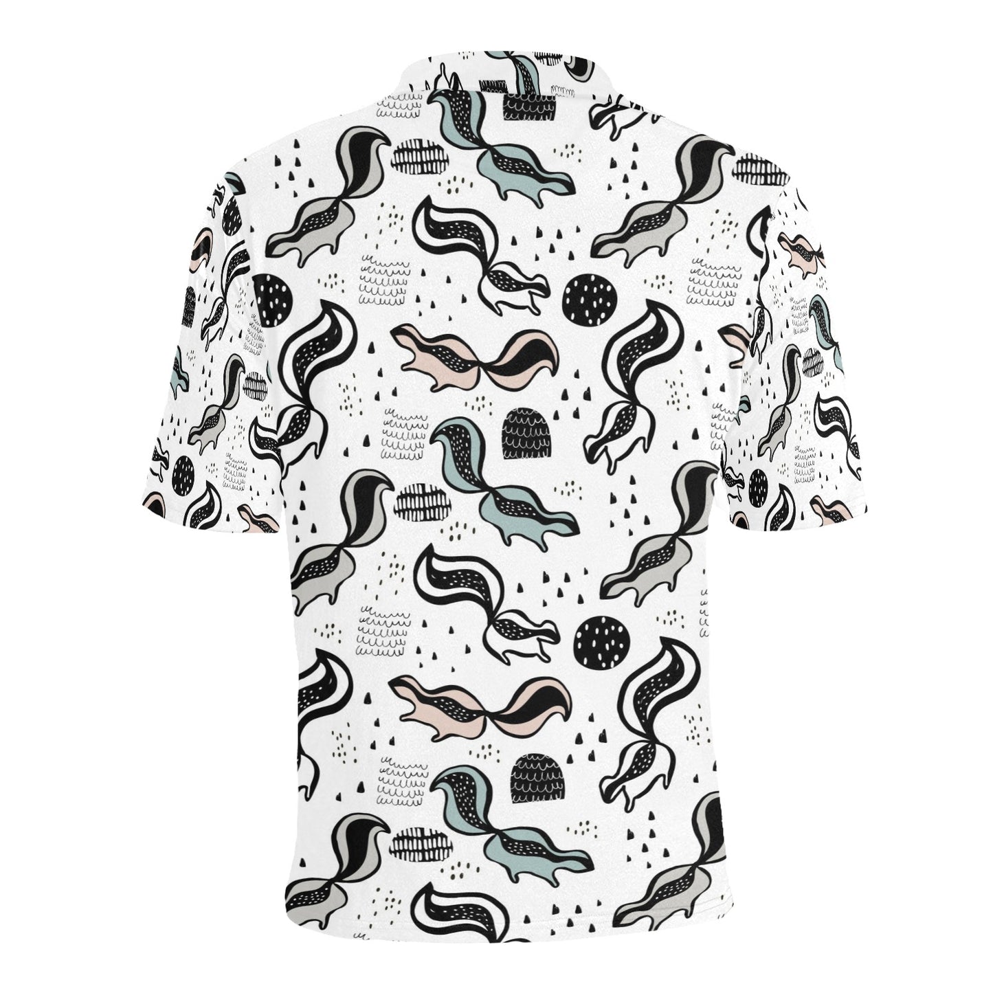 Skunk Print Design LKS303 Men Polo Shirt