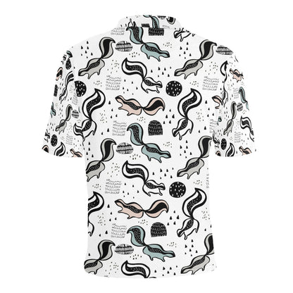 Skunk Print Design LKS303 Men Polo Shirt