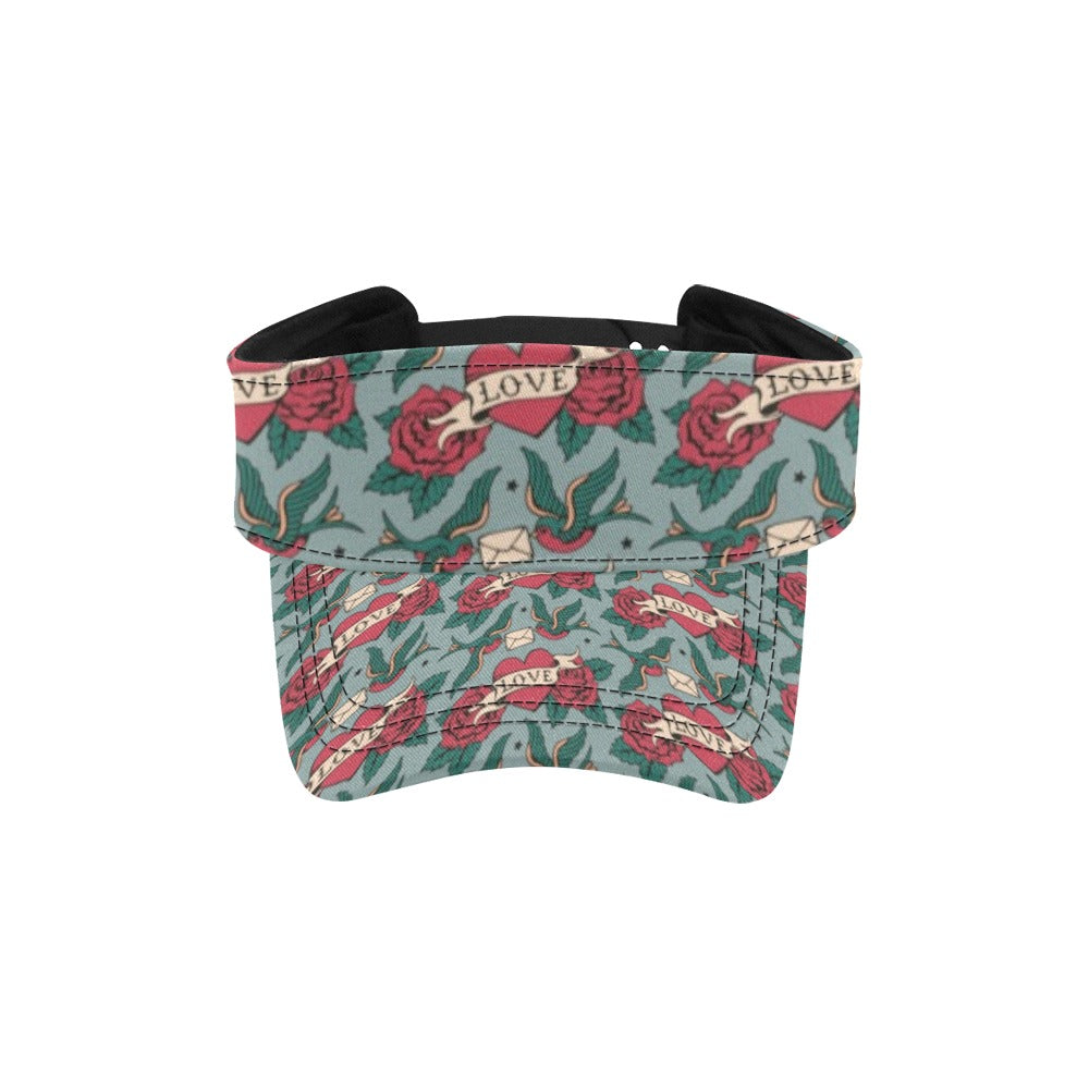Tattoo Heart Print Design LKS301 Unisex Sun Visor