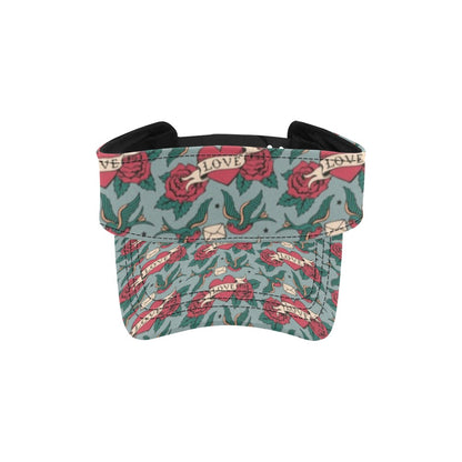 Tattoo Heart Print Design LKS301 Unisex Sun Visor