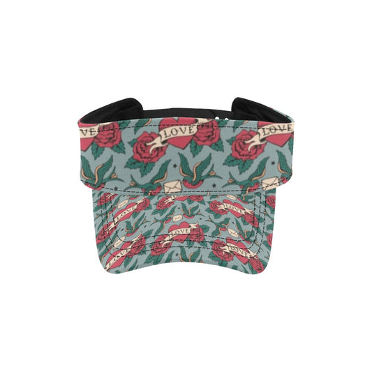 Tattoo Heart Print Design LKS301 Unisex Sun Visor