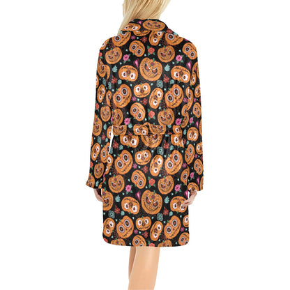 Halloween Print Design LKS402 Women's Fleece Robe