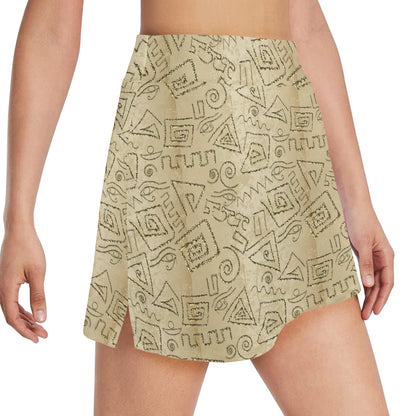 Ancient Greek Print Design LKS3013 17" Golf & Pickleball Skort with Pockets
