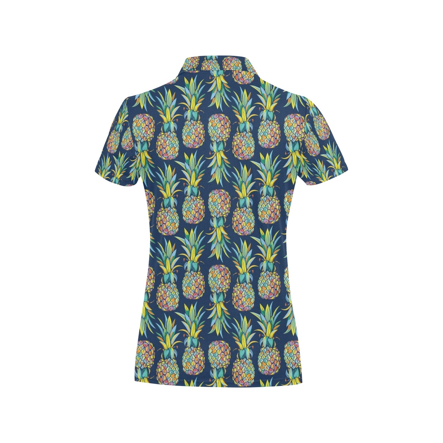 Pattern Tropical Palm Leaves Women's Polo Shirt